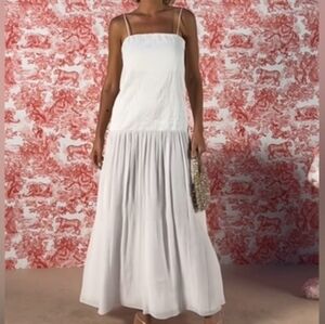 Zara mixed maxi dress zw collection oyster  BNWT